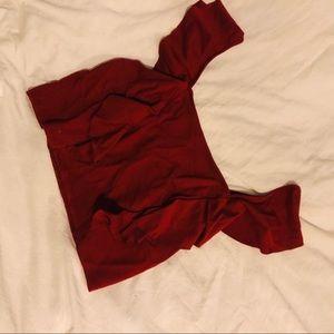 Ruby red crop top